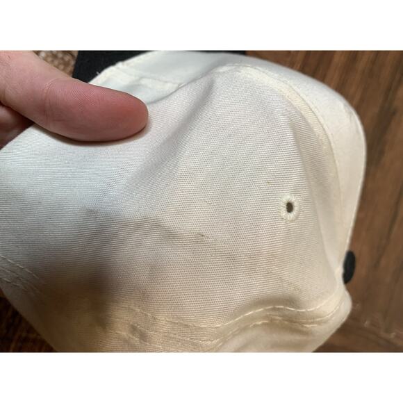 Vintage Three Stooges Snapback Hat Adjustable White Moe Larry Curley Annco 90s - Picture 8 of 8